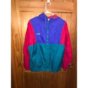 Vintage Columbia youth XL would fit adult small color blocker windbreaker Jacket